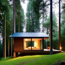 Maison dans les bois, par Canva