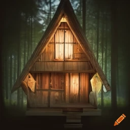 Maison dans les bois par Craiyon